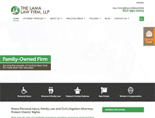 Tablet Screenshot of lamalaw.com